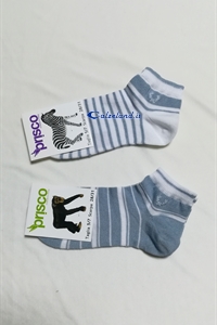 Socks Striped Boy - Low socks for children in striped cotton )