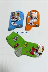Socks Flower - Cotton socks for girl with flowers.)