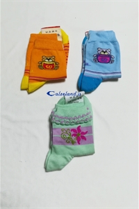Socks Teddy Bear - Cotton socks for girl with teddy bear designs.)