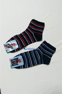 Socks man striped - Cotton sock for men with colored stripes.)