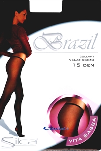 Brazil pantyhose - Low waist panty hose ultra sheer 15 den for woman.)