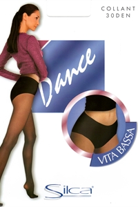 Dance 30 denier - Low waist tights 30 den with hi-cut panty reinforced.)