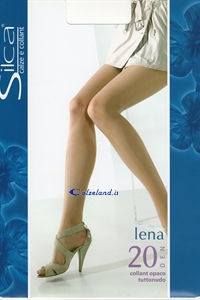 Lena pantyhose 20 den - Nude-look pantyhose 20 denier opaque with flat seam e T-band.)