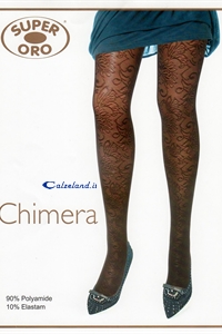 Chimera Tights - 20 denier soft pantyhose with lace work adheres perfectly to the leg.)